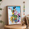 Disney Зимние Микки Минни Плуто Наборы для DIY масляной живописи Ручная роспись Декор для дома Поделки Идеи подарков Холст Настенное искусство Праздничный декор стен