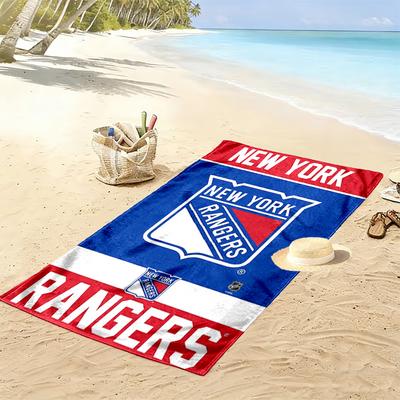 New York Rangers Print Beach Towel, Large Soft Quick Dry Towel for Beach Camping Swimming