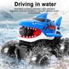 Amphibious RC Car, Remote Control Shark Toy with Water Spray, Gesture Sensing Off Road RC Truck, Water and Land RC