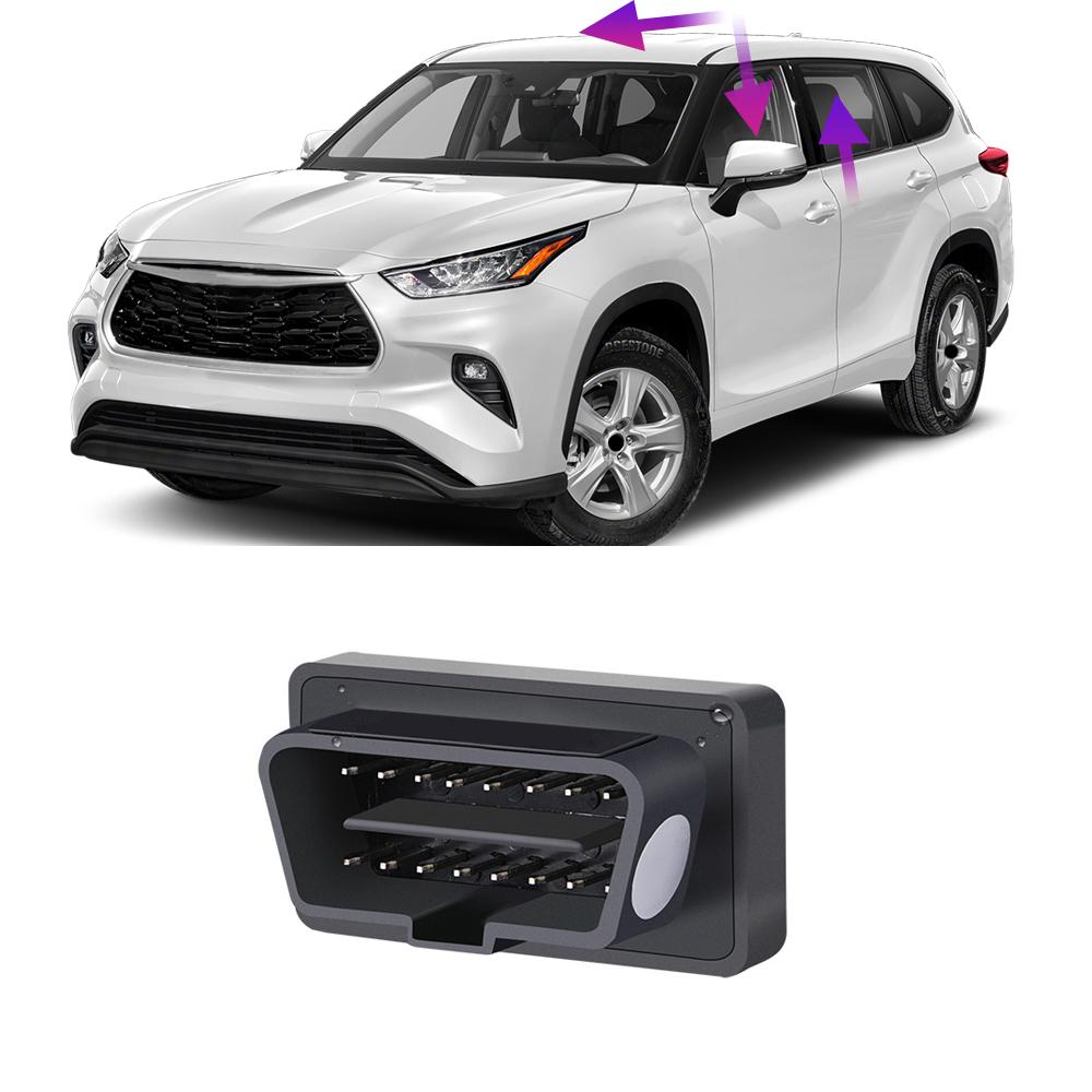 Для Toyota Highlander XU70-2022 автомобиль OBDII автоматический контроллер открывания окон с электроприводом, устройство автоматического стеклоподъемника