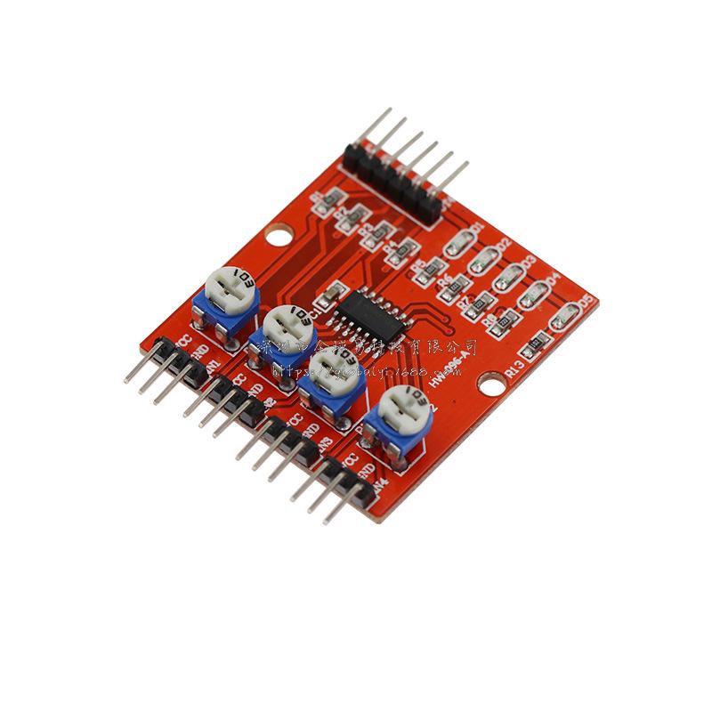 Infrared 4-Way Tracking Sensor Module for Line Recognition in Smart Cars