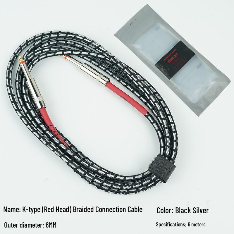 Noise Reduction Electric Guitar Cable - 3m, 6m, 10m Options: Bass Series & Effect Pedal Connection