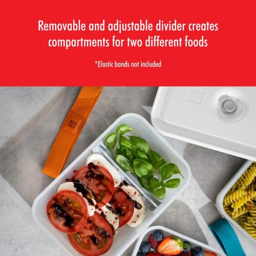 ZWILLING Fresh & Save Medium Airtight Food Storage Containers with Lids, Meal Prep Containers, Plastic, BPA-Free, Gray
