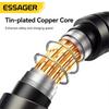 Essager Кабель Type-C 240 Вт для сверхбыстрой зарядки 100 Вт для быстрой зарядки Кабель для передачи данных из нержавеющей стали 5 А для Macbook iPad iPone 16 15 Pro Max
