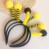Повязка на голову в виде пчелы на Хэллоуин, рождественскую вечеринку, праздничный обруч для волос в виде пчелы, аксессуары для волос на праздничную вечеринку