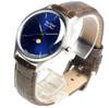 Часы STAC Made in Japan Domestic Watch 36 мм, старинные, ретро, унисекс, с полосой фаз Луны, сине-коричневые, из крокодиловой кожи [The Stack] мужские, женские, ST-MF001