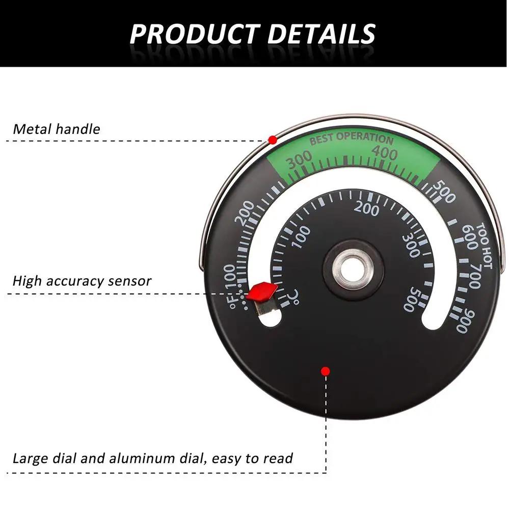 Термометр для камина, магнитный термометр для печи, термометр для трубы камина, датчик температуры для трубы дымохода, датчик температуры духовки #W0