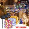 LED Solar Fairy Solar Light Waterproof Copper Wire String Lights Christmas Party Garland Solar Power Lamp Outdoor Garden Wedding