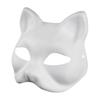 2/3/5/6/10/12/20 шт. Маски для самостоятельной сборки с изображением кошачьей мордочки, однотонные, расписанные вручную, карнавальные вечеринки