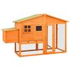 VidaXL Chicken Coop with Nesting Box Solid Fir Wood