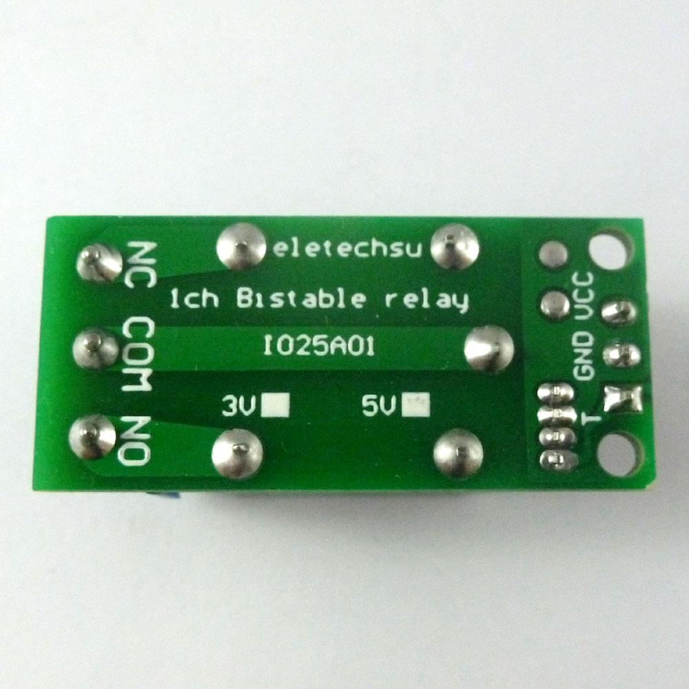 IO25A01 5V Триггерный модуль реле-защелка (flip-flop) Бистабильный самоблокирующийся переключатель Плата с низкоуровневым триггером для Arduiuo Умный дом Светодиодные реле 5