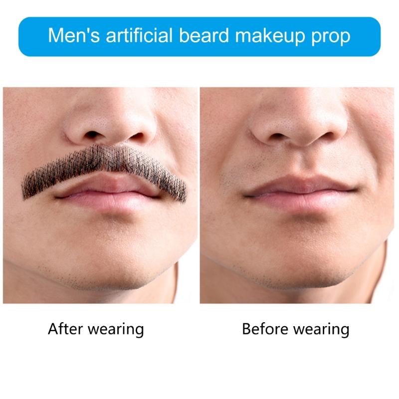 Накладные бороды Реалистичная костюмная борода Искусственная борода Накладные усы Борода для Хэллоуина Косплей