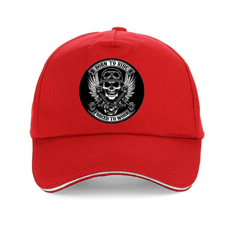 BORN TO RIDE Forced To Work Print Baseball Cap Motorcycle Lovers Hat Fashion Unisex Born To Ride Outdoor Sports Cap Gorras