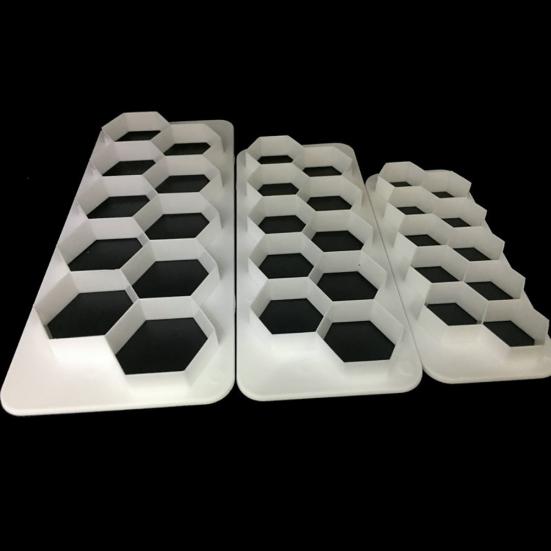 3шт шестигранный резак для помадки, печенья, шоколадного печенья, декоративная форма для торта «сделай сам»