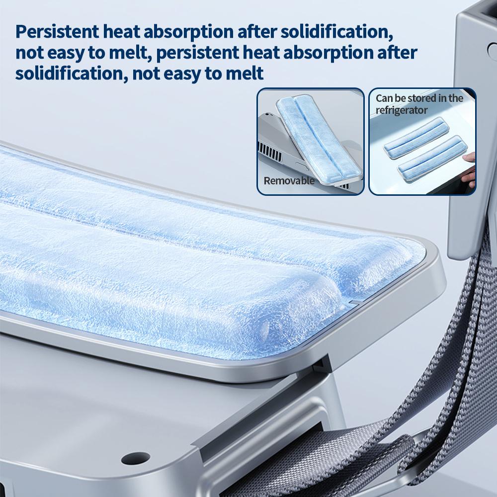 Переносной переносной поясной вентилятор Новый вентилятор с ледяным поясом Охлаждение для занятий спортом на открытом воздухе Перезаряжаемый через USB мини-вентилятор Кондиционер Носимый вентилятор