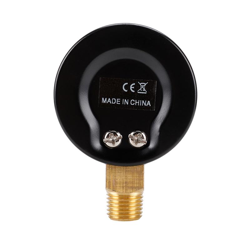 TS-50-4bar 50mm Manometer 0-60psi/0-4bar Dual Scale Water Pressure Dial 1/4 NPT Hydraulic Pressure Gauge
