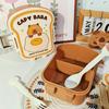Capybara Meal Boxes Grid Crisper Cute Lunch Box  for Outdoor Picnic School