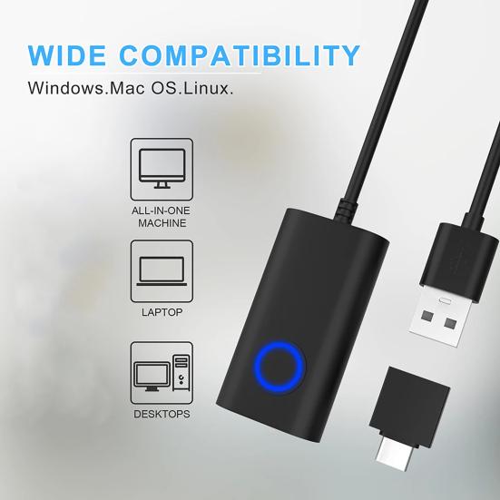 Мышь USB Type-C, устройство для перемещения мыши, джигглер, автоматический шейкер для мыши двойного назначения с ВКЛ/ВЫКЛ
