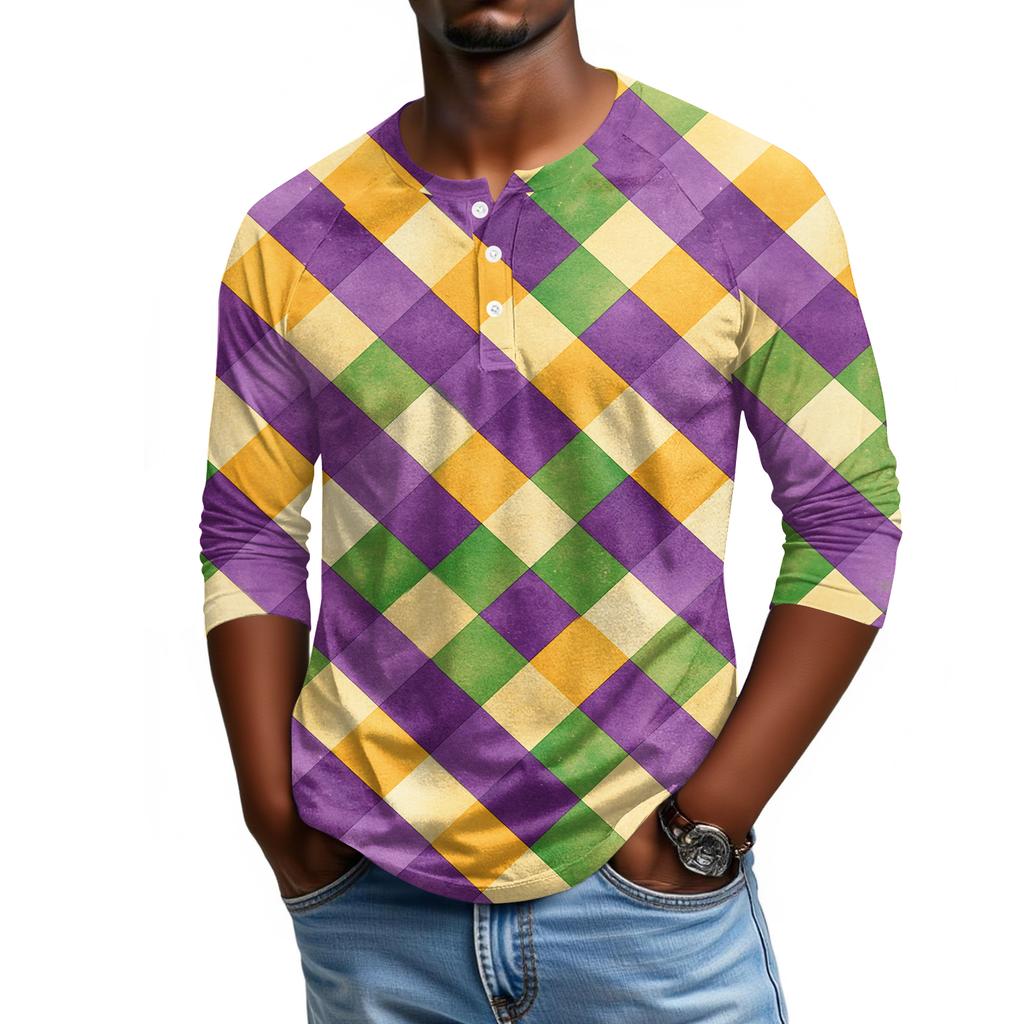 Мужской топ с рукавом реглан и рукавом три четверти