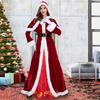 Рождественское платье с большим подолом, мягкое ветрозащитное, модное, праздничное, красное, длинное платье, рождественский костюм королевы, праздничный костюм