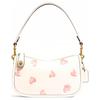 Coach Swinger 20 Versatile Sweetheart Pattern Brass Hardware Leather Tote Bag Women tote bag Pink White C3936-B4HA