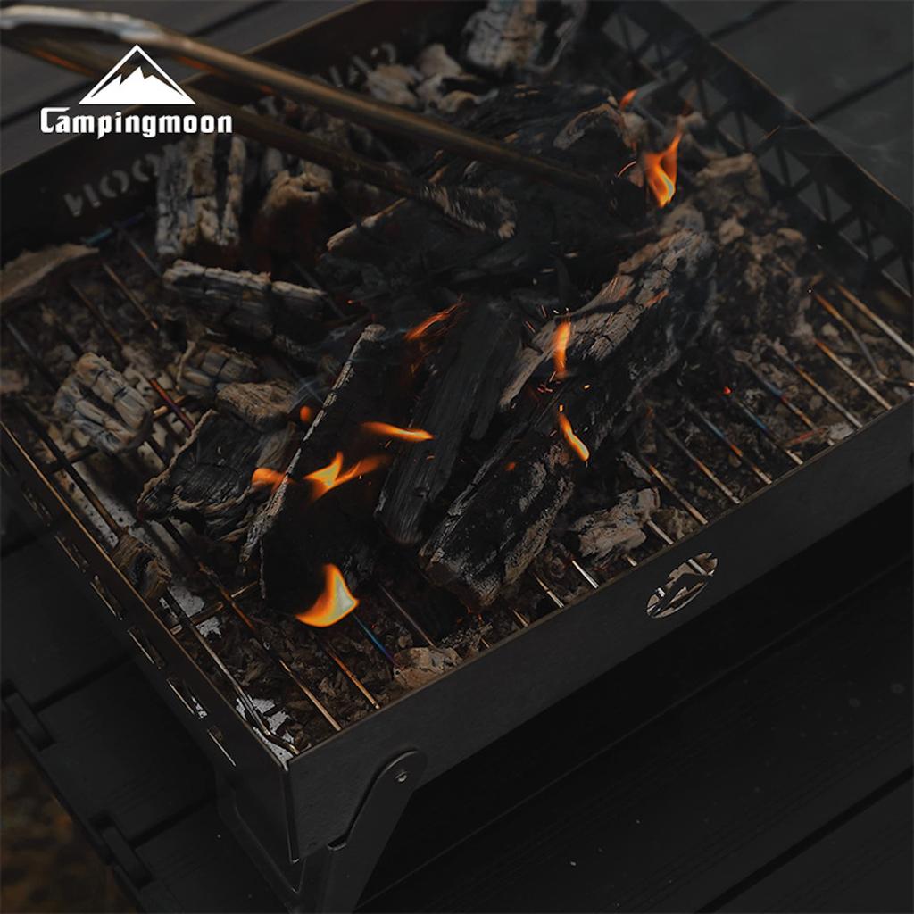 camping moon Bonfire Base Stand Fire Grill Base with Canvas Case 2WAY MT-6-LT