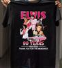 Elvis Presley 90 Years Thank You For The Memories 1935 2025 T-Shirt