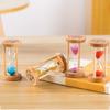 Stable Connection Round Hourglass Timers No Deformation Timer Wooden Hourglass  Children Toy