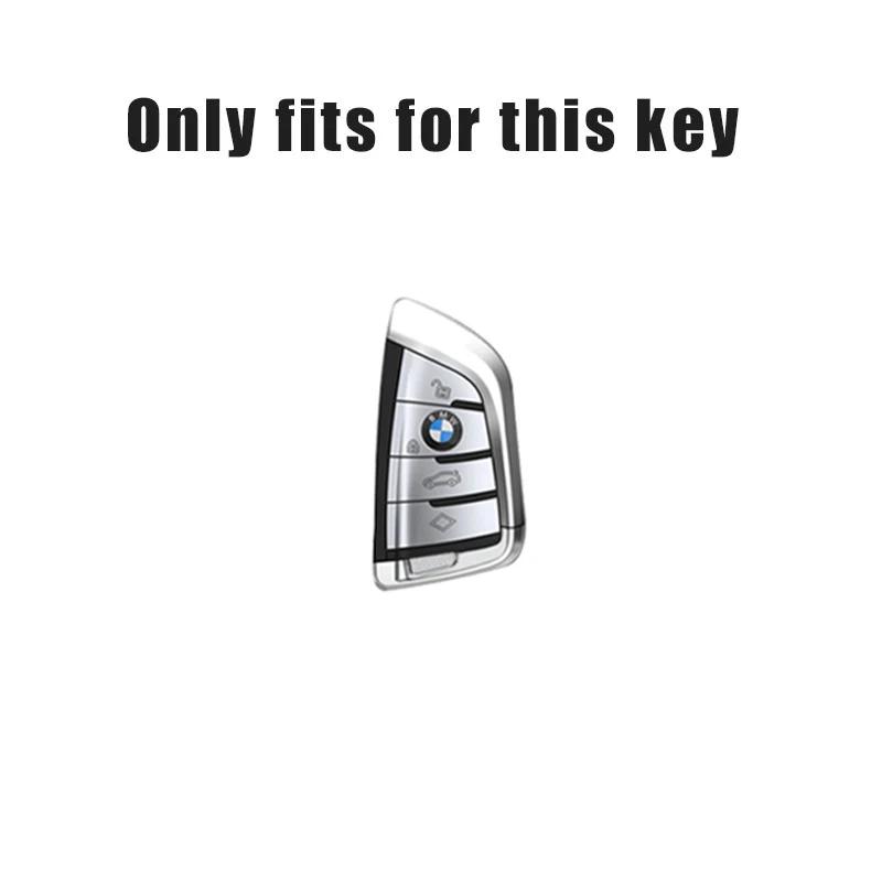 LOCUK1 Car Sticker Zinc Alloy Car Key Case Cover Holder Shell For BMW X1 X3 X5 X6 X7 1 3 5 6 7 Series G20 G30 G11 F15 F16 G01 G02 F48 A