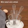Mini Whisk Egg Beater Stainless Steel Wire Whisk for Whisking Mixing Beating