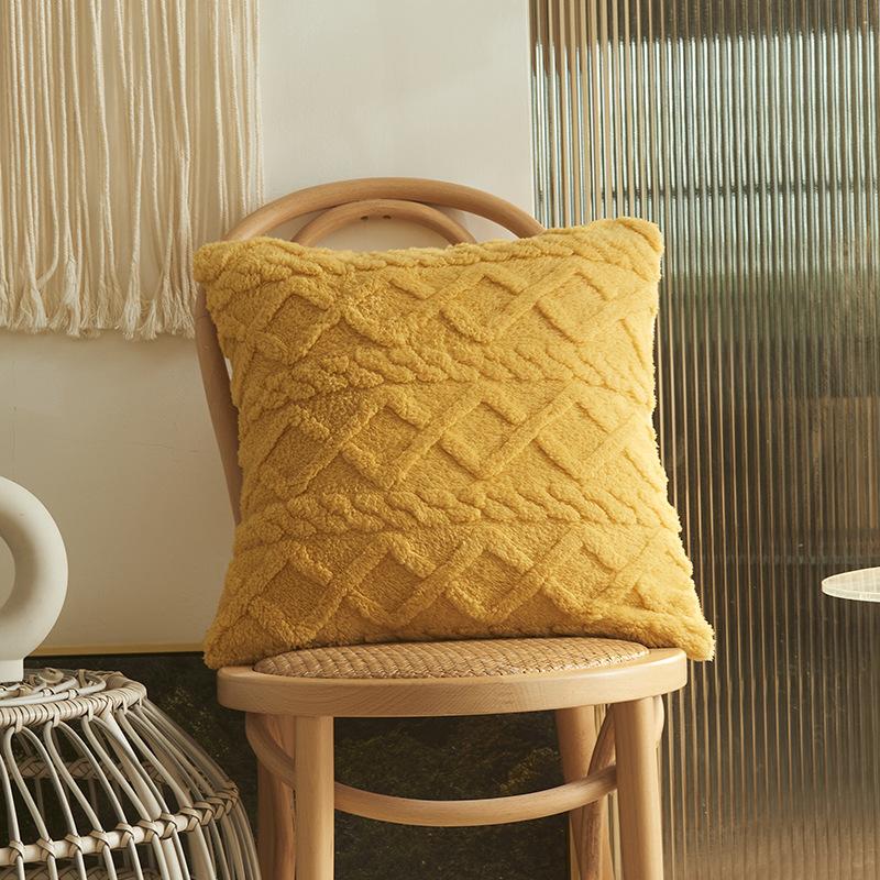 Марокко плюшевая подушка 30x50 45x45 50x50 см декоративная наволочка для дивана Декор в гостиную наволочка Роскошный бежевый
