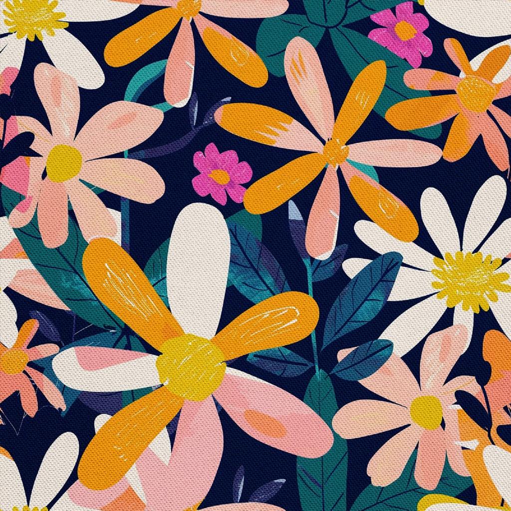 Outdoor Dekostoffe Oxford - Motiv Blumen I Dx5266
