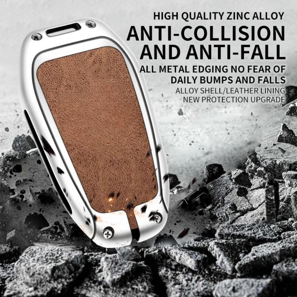 Zinc Alloy Car Key Case Cover Shell for DS DS7 DS5 DS6 DS9 New Energy DS4 Dias Protective Key Chain Bag Keyless Auto Accessories