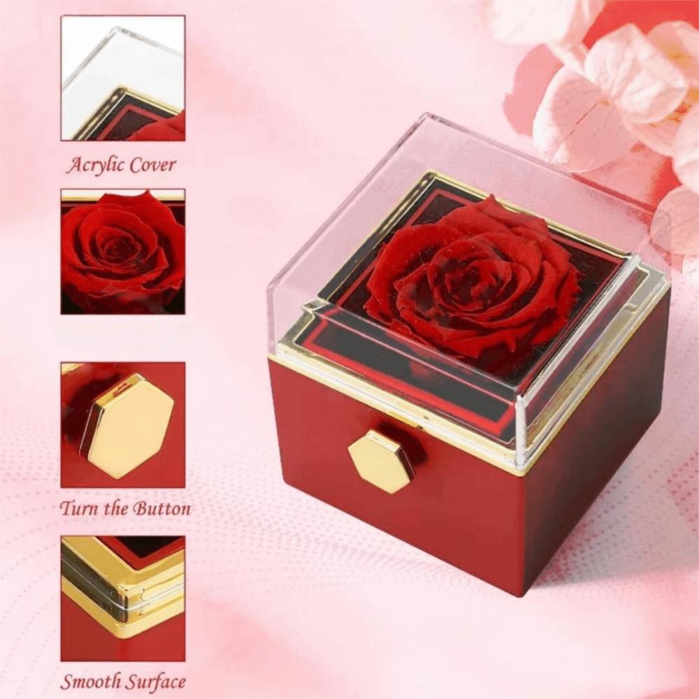 Ring Display Proposal Ring Boxes Eternal Rose Jewelry Display Rack Mother's Day
