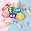 Educational Fun Counting Color Classification Cup Wooden Toy Clip Beads Color Matching Gift