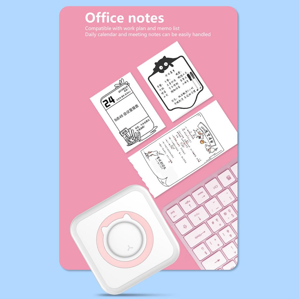 Универсальный фотопринтер Многофункциональный портативный принтер Беспроводной мгновенный мини-принтер с поддержкой BT