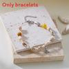 Shell Fish Tail Pendant Bracelets With Crystalline Beads For Women And Men