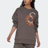 adidas Толстовка с длинными рукавами и круглым вырезом X Stella McCartney, женские топы, коричневый IB5889