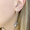 Silver Earrings with Cubic Zirkonia (2109549)