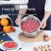 Автоматическая мясорубка и кухонный комбайн из нержавеющей стали, 5 л