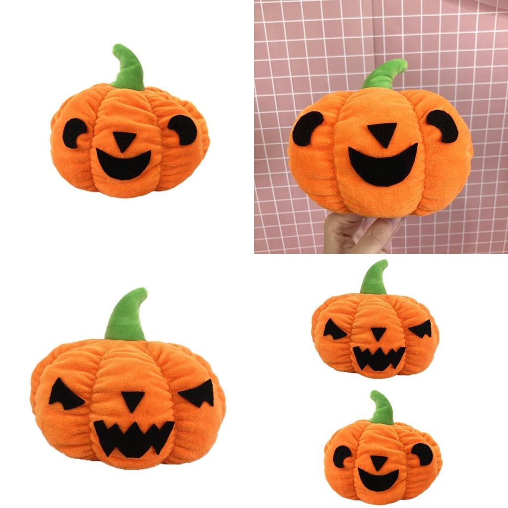 Adorable Reversible Pumpkin Plush Toy Perfect Halloween Gift Customizable Doll