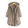 Large Size 8XL Women's Jacket Autumn Winter Hooded Coat 10 Color Velvet Fashion Medium Long Large Women's Hooded Jacket Coat