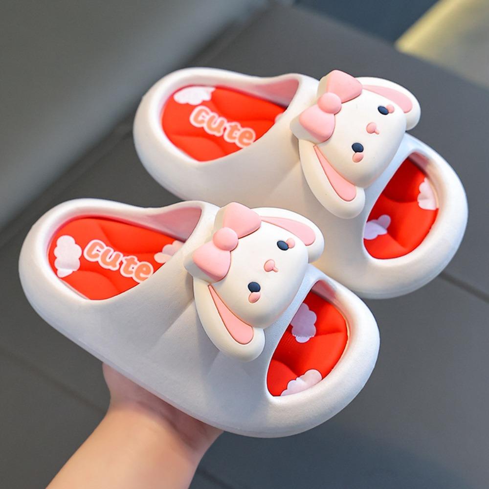 Cartoon Rabbit Children Slippers Anti-slip Children's Bathroom Sandals  Indoor
