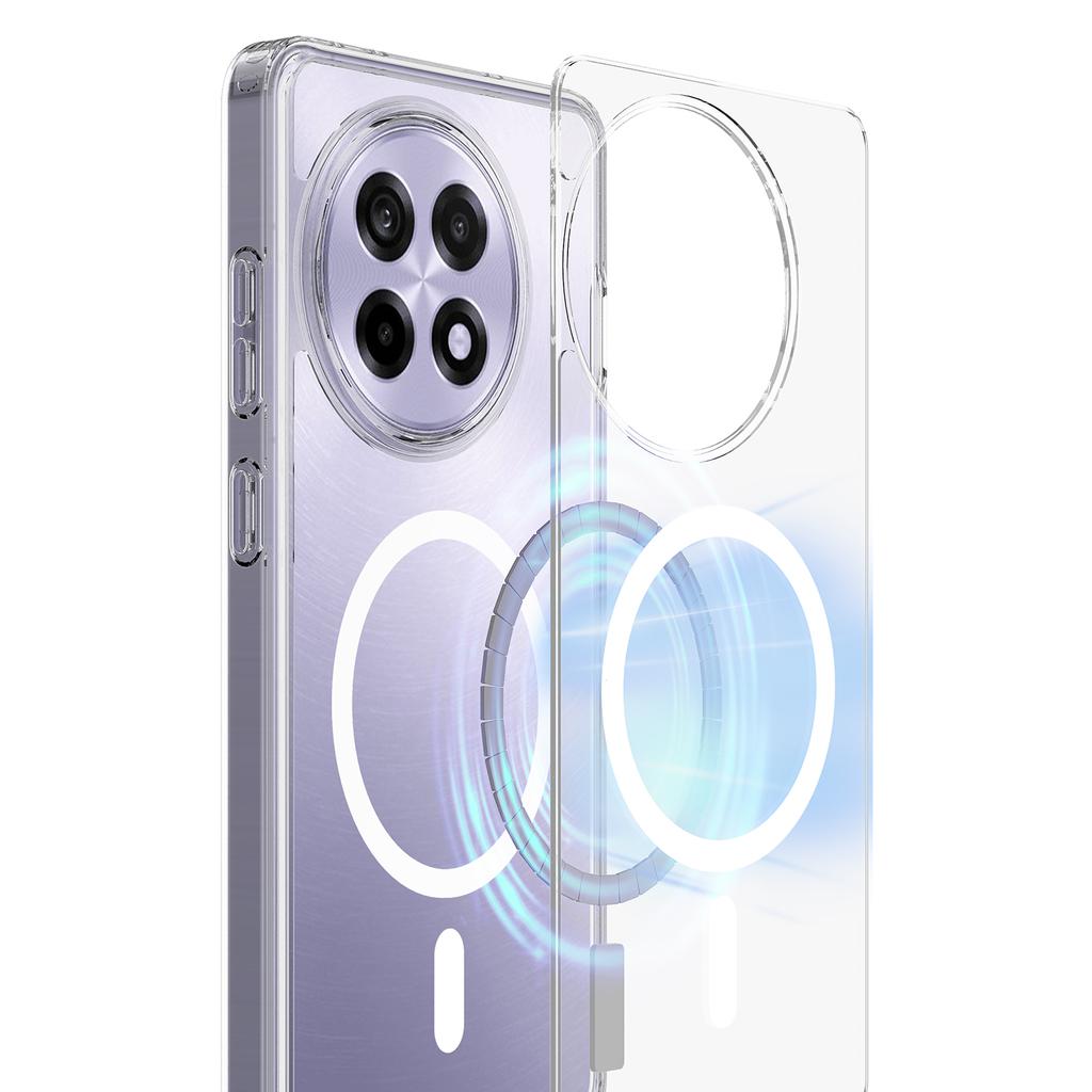 For OnePlus Ace 5 5G/OnePlus Ace 5 Pro 5G/OnePlus 13R 5G Clear Phone Case Compatible with MagSafe TPU+Acrylic Back Cover