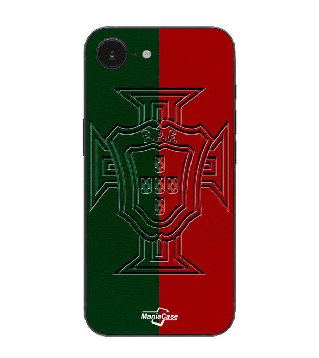 Coque Maniacase Pour Iphone 16E portugal logo vert et rouge