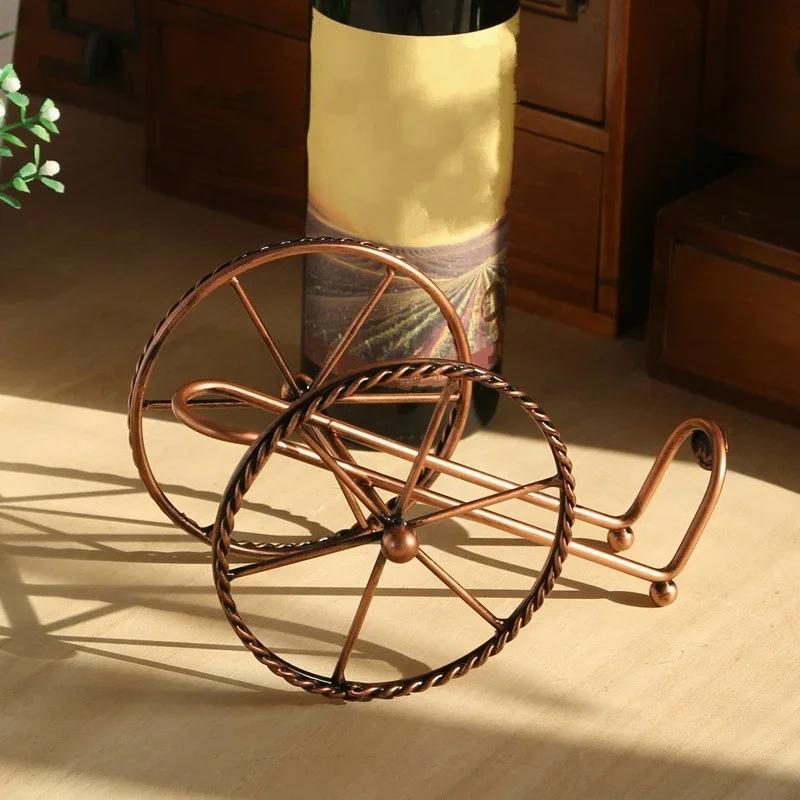 Handmade Plating Wine Racks Home Kitchen Bar Accessories Practical Wine Holder Wine Bottles Decor Display Shelf And Racks
