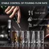 36-100Pcs Bottle Pourers Stainless Steel Liquor Spout Wine Bottle Stopper with Rubber Dust Caps For Olive Oil Bar Accessories