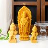 Flexible Silicone Mold 3D Prayer Shaped Wax Candle Molds Scented Aromatherapy Making Mould Handmade Ornament Mould