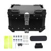 32L Motorcycle Top Box with Safety Lock Quick Release Universal Fit Water Resistant Motorcycle Trunk Luggage Top Case