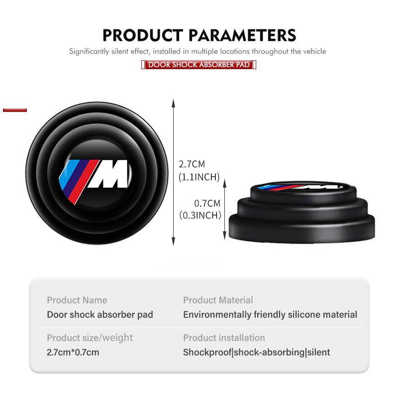 BBKP7 4/8/12pcs Car Door Shock Absorber Spacer Anti-collision Protection For BMW 1 3 5 7 Series M F01 F20 F10 F13 E52 E53 E60 E93